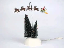 Department 56 The Original Snow Village|Animated Flaming Sleigh