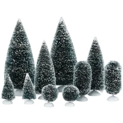 Department 56 Village Accessories|Bag-O-Frosted Topiaries, Small