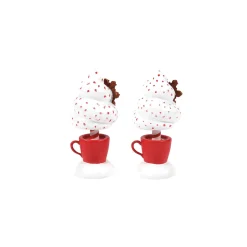 Department 56 Village Accessories|Cocoa & Cream Topiary S/2