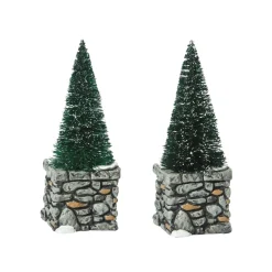 Department 56 Village Accessories|Limestone Topiaries