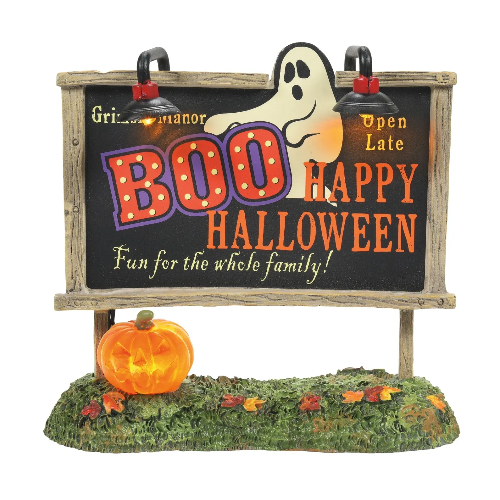 Department 56 Halloween Village Accessories|Lit Ghost Billboard