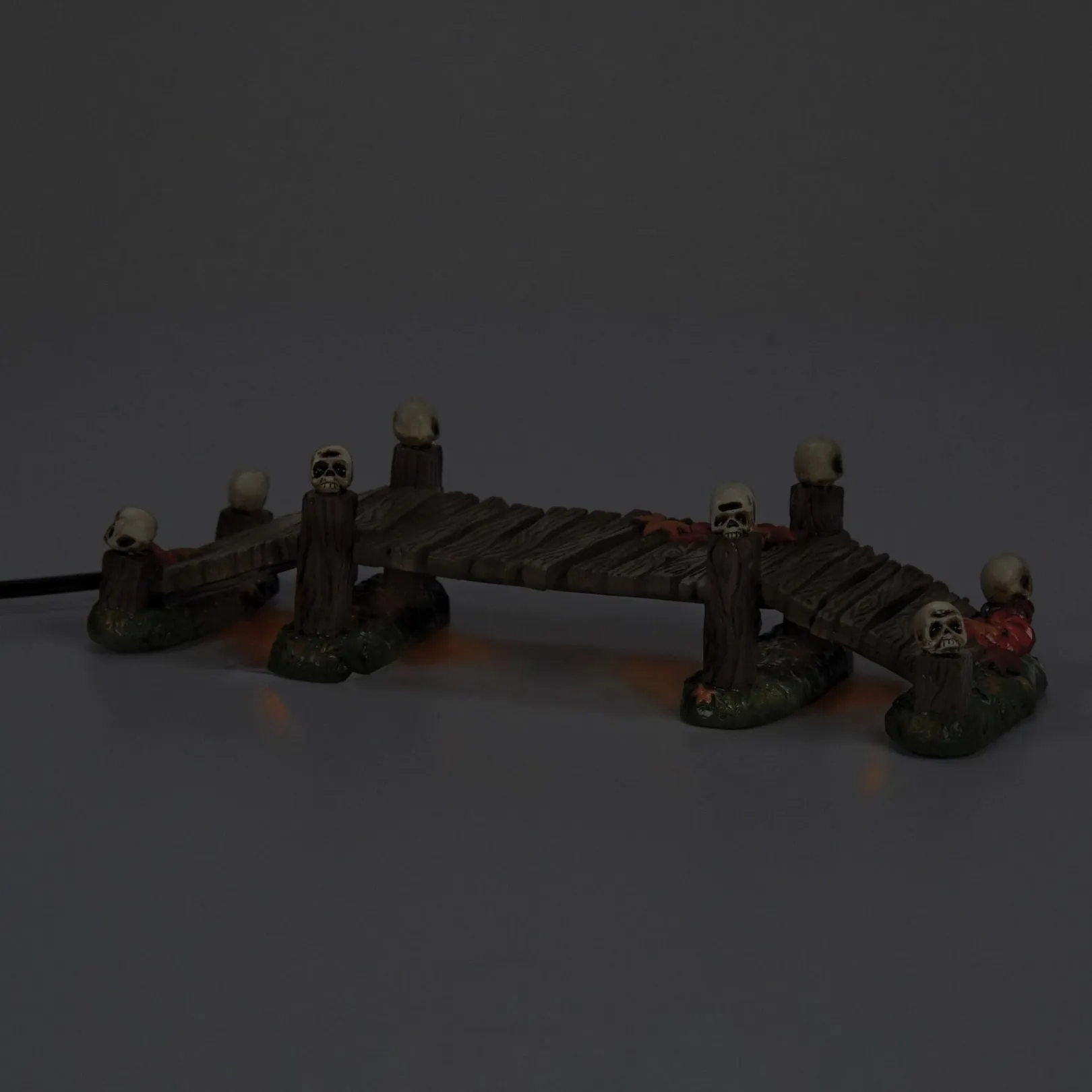 Department 56 Halloween Village Accessories|LIT Haunted Boardwalk Bridge