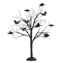 Department 56 Halloween Village Accessories|Murder Of Crows, Tree