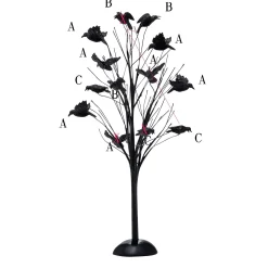 Department 56 Halloween Village Accessories|Murder Of Crows, Tree