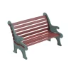 Department 56 Village Accessories|Red Wrought Iron Park Bench