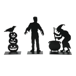 Department 56 Halloween Village Accessories|Spooky Silhouettes St/3