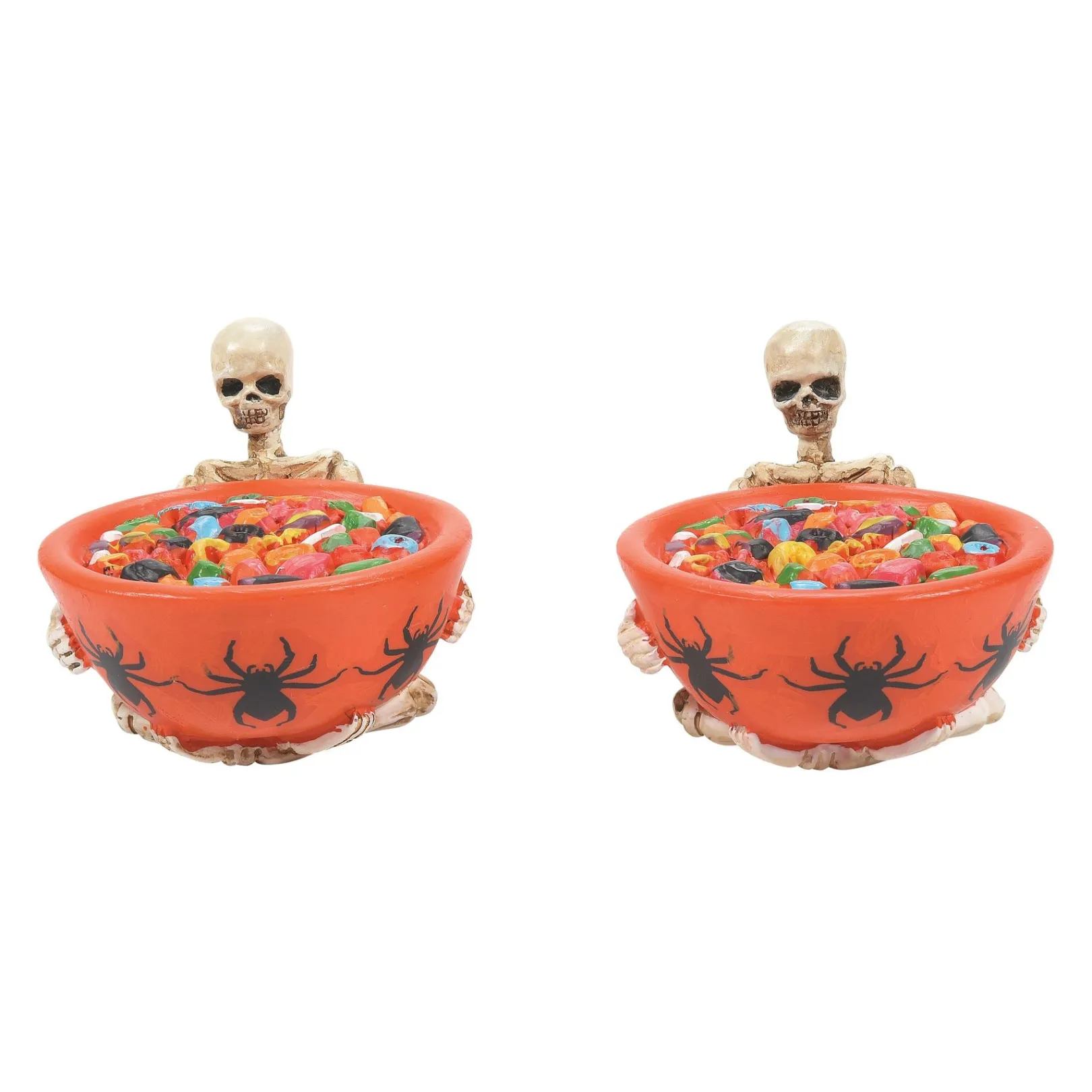 Department 56 Halloween Village Accessories|Trick or Dare Treat Bowls st/2