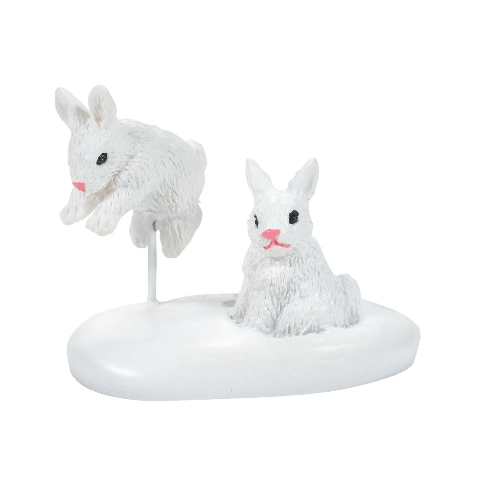 Department 56 Village Accessories|White Christmas Bunnies